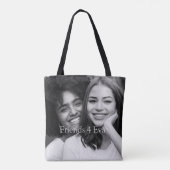 Gepersonaliseerd Foto Friends 4 Eva Tote Bag (Achterkant)