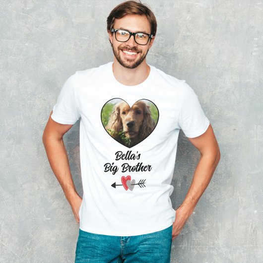 Gepersonaliseerd foto grote broer T-Shirt