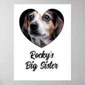 Gepersonaliseerd foto grote zus poster (Voorkant)