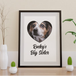 Gepersonaliseerd foto grote zus poster