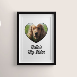 Gepersonaliseerd foto grote zus poster