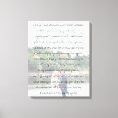 Gepersonaliseerd Foto Jubileum Wedding & Vows Canvas Afdruk (Voorkant)