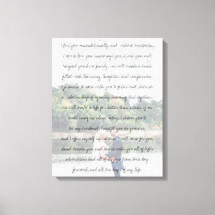 Gepersonaliseerd Foto Jubileum Wedding & Vows Canvas Afdruk