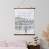 Gepersonaliseerd Foto Jubileum Wedding & Vows Hangend Wandkleed (Slaapkamer)