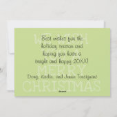 Gepersonaliseerd Foto Merry Kerstmis Kaart toevoeg (Achterkant)