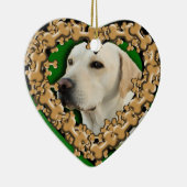 Gepersonaliseerd Foto met Dog Botten Ornament (Rechts)