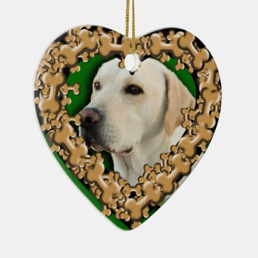 Gepersonaliseerd Foto met Dog Botten Ornament (Rechts)