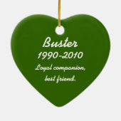 Gepersonaliseerd Foto met Dog Botten Ornament (Achterkant)