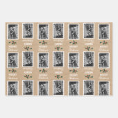 Gepersonaliseerd foto met prettige kerst - Kraft Inpakpapier Vel (Voorkant 3)