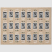 Gepersonaliseerd foto met prettige kerst - Kraft Tissuepapier (Voorkant)