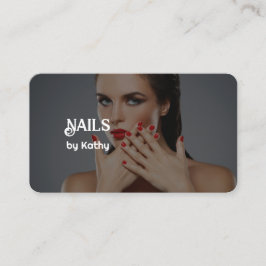 Gepersonaliseerd foto Nail Tech Visitekaartje