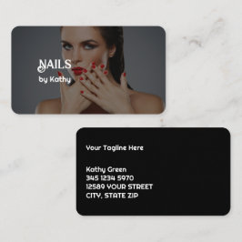 Gepersonaliseerd foto Nail Tech Visitekaartje