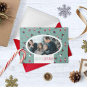 Gepersonaliseerd foto op afgedrukt feestdagen kaart