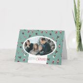 Gepersonaliseerd foto op afgedrukt feestdagen kaart (Voorkant)