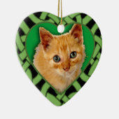 Gepersonaliseerd Foto op Heart Shaped Ornament (Rechts)
