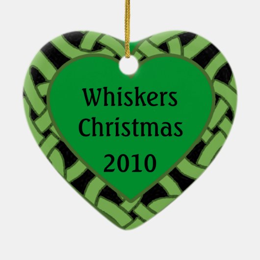 Gepersonaliseerd Foto op Heart Shaped Ornament (Achterkant)