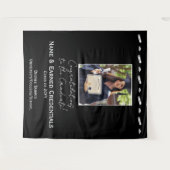 Gepersonaliseerd Foto, Pet, Diploma Afstuderen Ach Wandkleed (Voorkant (horizontaal))