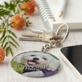 Gepersonaliseerd foto-Sleutelhanger Pet Sleutelhanger (Zijkant)