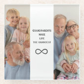 Gepersonaliseerd Foto & Tekst Onderzetter voor Gro (Voorkant)