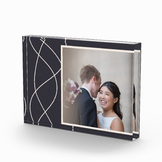 Gepersonaliseerd foto van Elegant Navy Blue (Rechts)