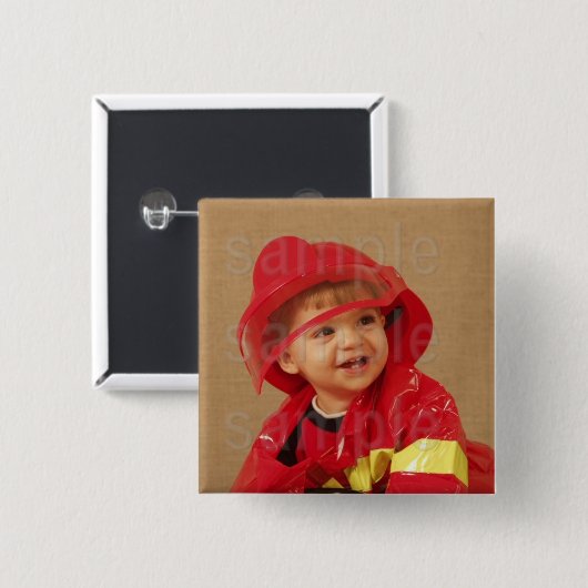 Gepersonaliseerd Foto Verjaardag Button (Voorkant /achterkant)