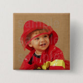 Gepersonaliseerd Foto Verjaardag Button (Voorkant)