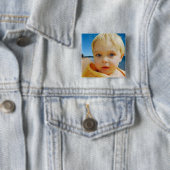 Gepersonaliseerd Foto Verjaardag Button (In situ)
