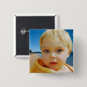 Gepersonaliseerd Foto Verjaardag Button (Voorkant /achterkant)