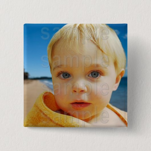Gepersonaliseerd Foto Verjaardag Button (Voorkant)