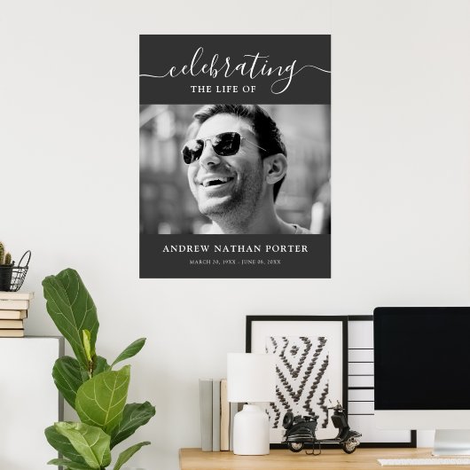 Gepersonaliseerd fotobetalinghuldebetoon  poster (Thuiskantoor)