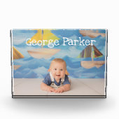 gepersonaliseerd fotoblok met naam (Voorkant)