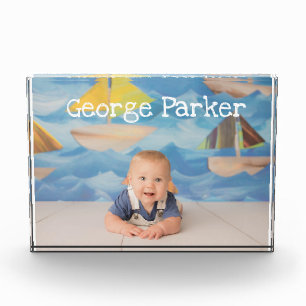 gepersonaliseerd fotoblok met naam