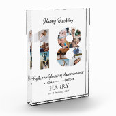 Gepersonaliseerd fotoblok voor 18e verjaardag (Links)