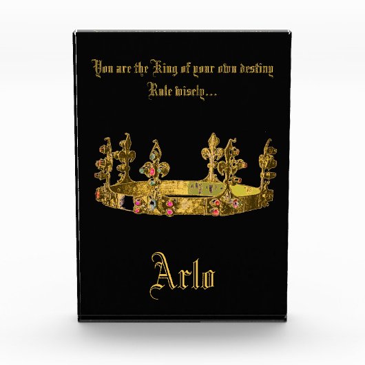  gepersonaliseerd fotoblok voor Crown Gift (Voorkant)