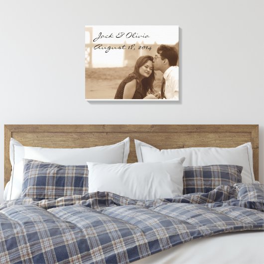 Gepersonaliseerd fotocanvas canvas afdruk (Insitu (Slaapkamer))
