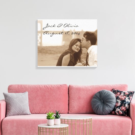 Gepersonaliseerd fotocanvas canvas afdruk (Insitu (Woonkamer))