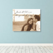 Gepersonaliseerd fotocanvas canvas afdruk (Insitu (Houten vloer))
