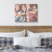 Gepersonaliseerd fotocanvas van Monogram Canvas Afdruk (Insitu (Slaapkamer))