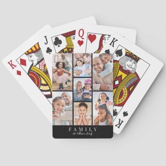 Gepersonaliseerd Fotocollage Pokerkaarten (Achterkant)