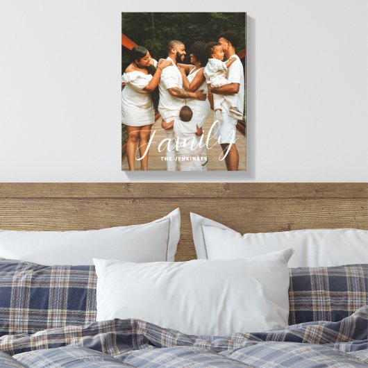 Gepersonaliseerd fotodoek voor het gezinsleven canvas afdruk (Insitu (Slaapkamer))