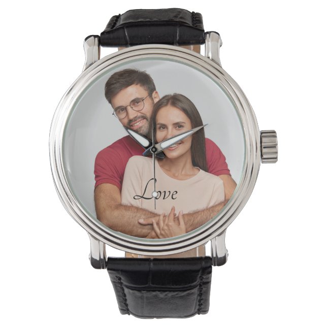 Gepersonaliseerd fotohorloge horloge (Voorkant)