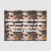 Gepersonaliseerd fotopapier. Maak je eigen! Tissuepapier (Voorkant)