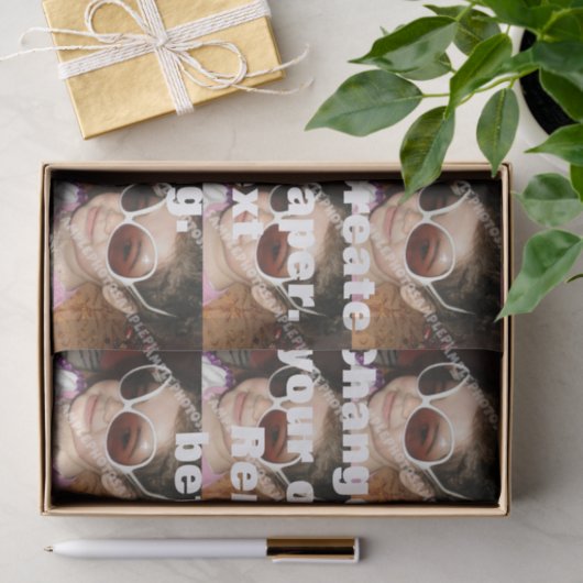Gepersonaliseerd fotopapier. Maak je eigen! Tissuepapier (Geschenk)