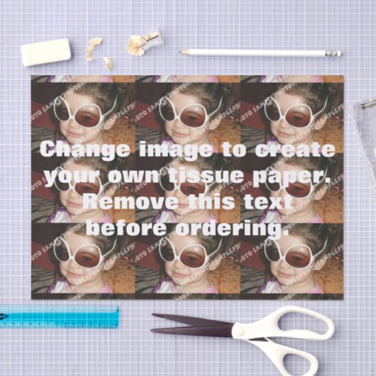 Gepersonaliseerd fotopapier. Maak je eigen! Tissuepapier (Craft)