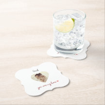 Gepersonaliseerd fotopapier Onderzetter voor Vader