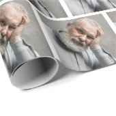 Gepersonaliseerd fotoraster Gift Wrapping Paper Cadeaupapier (Rol Hoek)