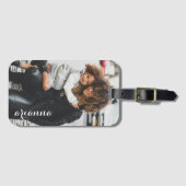 Gepersonaliseerd fotosjabloon bagagelabel (Voorkant (horizontaal))