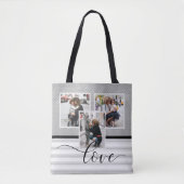 Gepersonaliseerd Fotosjabloon "Love" Tote Bag (Voorkant)