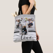 Gepersonaliseerd Fotosjabloon "Love" Tote Bag (Dichtbij)
