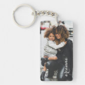 Gepersonaliseerd fotosjabloon sleutelhanger (Voorkant)